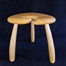 Load image into Gallery viewer, Hand Made Stool - Cornish Ripple Ash # 54
