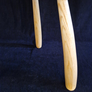 Hand Made Stool - Cornish Ripple Ash # 54