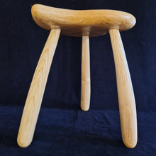 Load image into Gallery viewer, Hand Made Stool - Cornish Ripple Ash # 55
