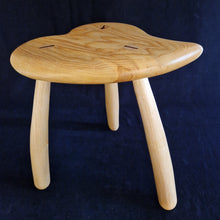 Load image into Gallery viewer, Hand Made Stool - Cornish Ripple Ash # 55
