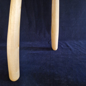 Hand Made Stool - Cornish Ripple Ash # 55