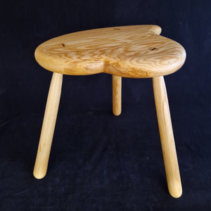 Hand Made Stool - Cornish Ripple Ash # 61