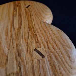 Hand Made Stool - Cornish Ripple Ash # 62